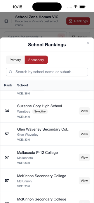 School Zone Homes VIC Screenshot 2 of 3