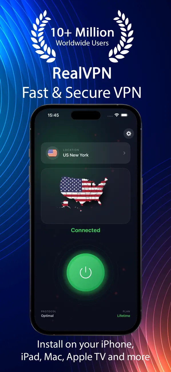Screenshot #1 pour RealVPN - Proxy VPN sécurisé