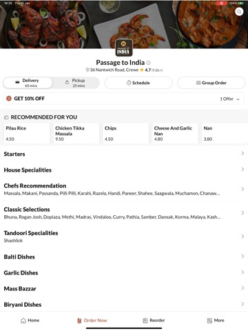 Passage to India Crewe iPad screenshot