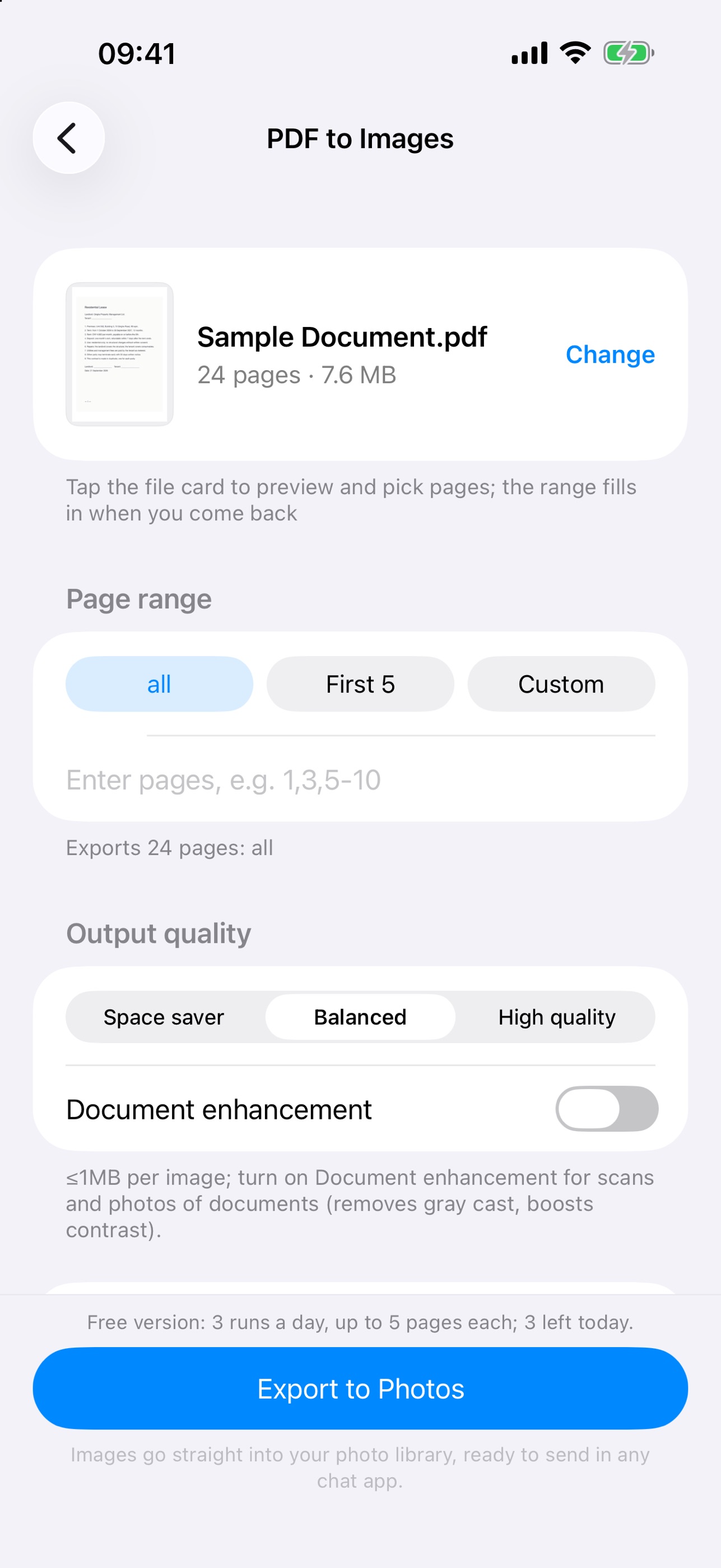 Screenshot 4 of PDF1M: Compress & Shrink