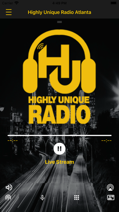 Screenshot #1 pour Highly UNIQUE RADIO