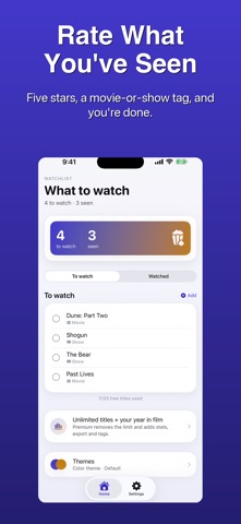 Movie Watchlist Tracker screenshot