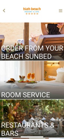 High Beach Hotels Collection screenshot