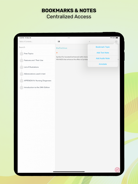 Taber’s Medical Dictionary iPad screenshot 8 - Medical app