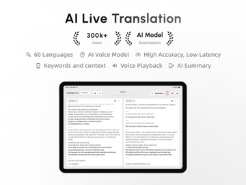 Transync AI - Translator iPad screenshot