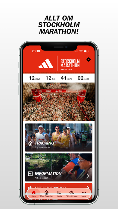 adidas Stockholm Marathon iPhone screenshot 3