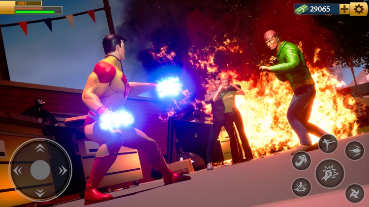 Superhero fighting squad