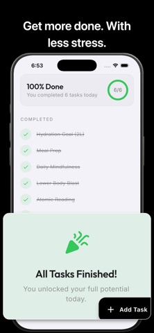 Unlck: Focus Task Manager iPhone screenshot