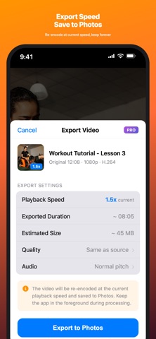 SpeedPlay - Video Speed Screenshot 5 of 6