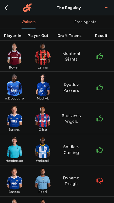 Draft Futbol iPhone screenshot 8 - Sports app