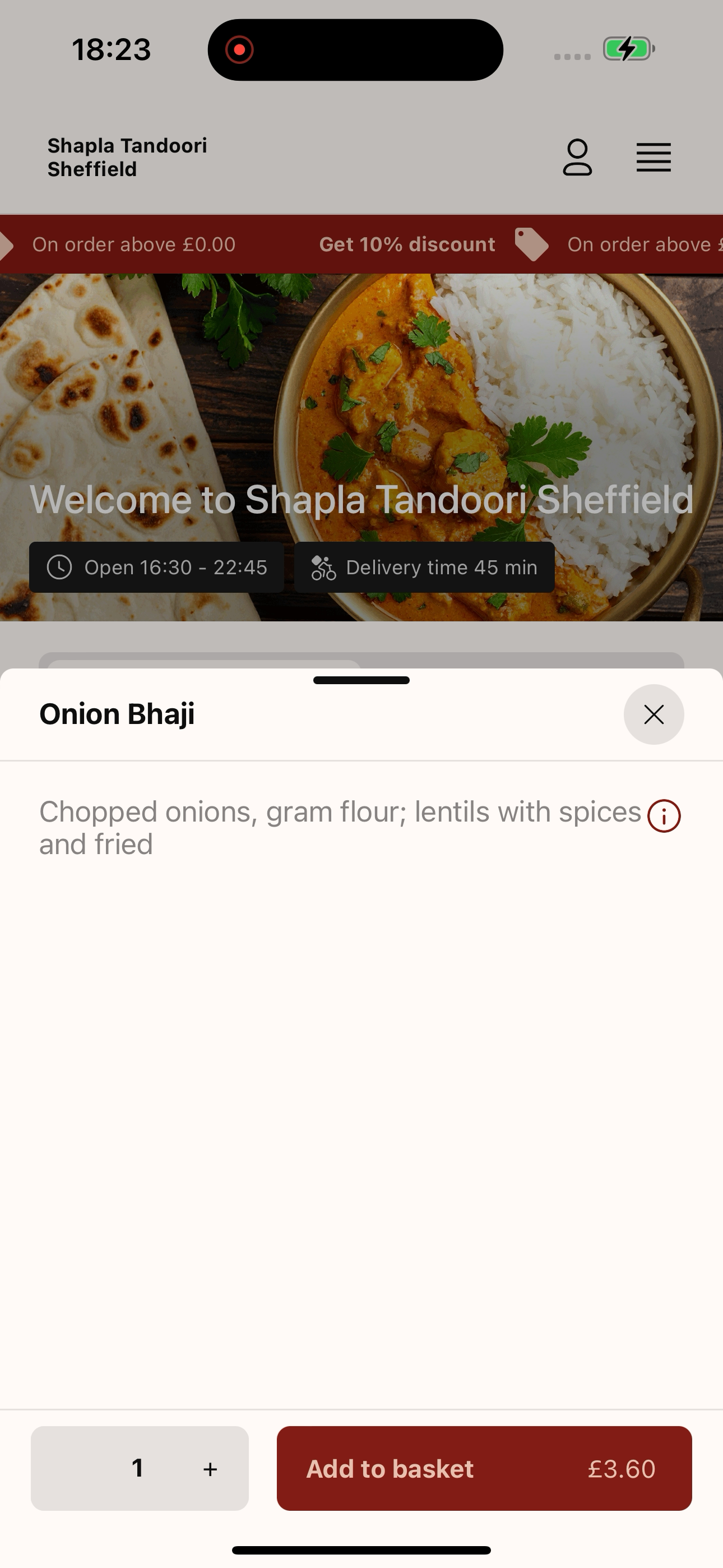 Shapla Tandoori Sheffield screenshot 8