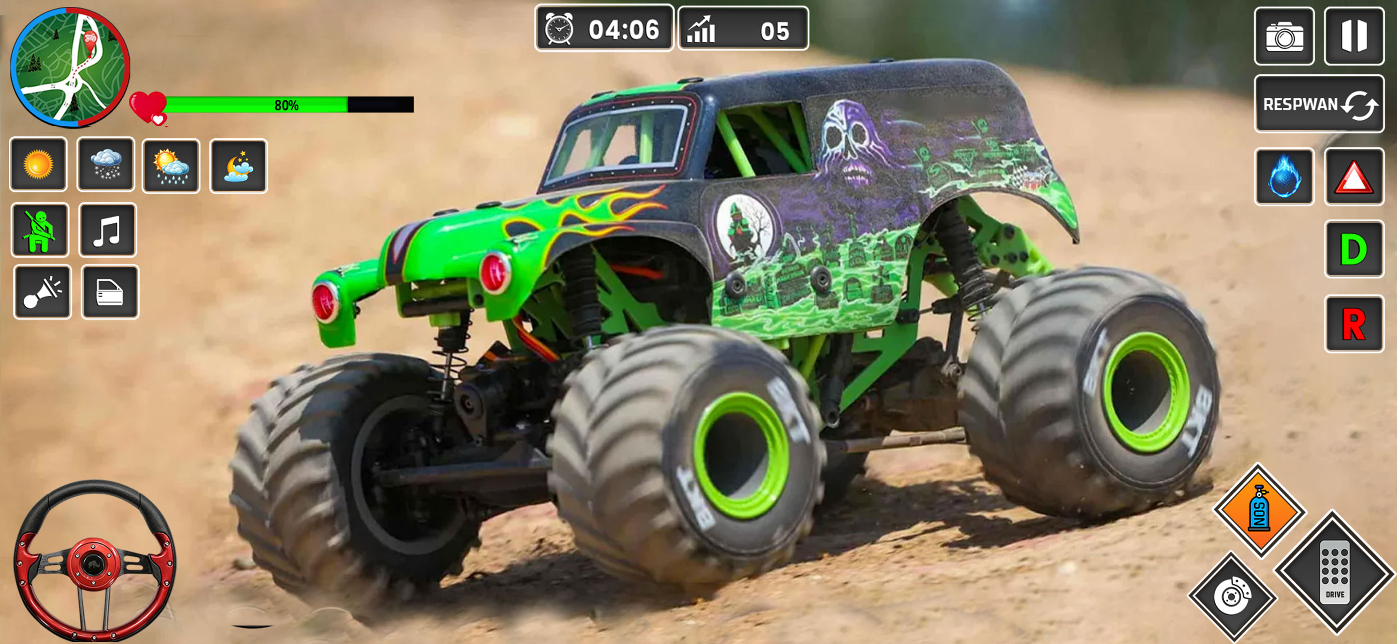 4x4 Offroad Monster Truck Game