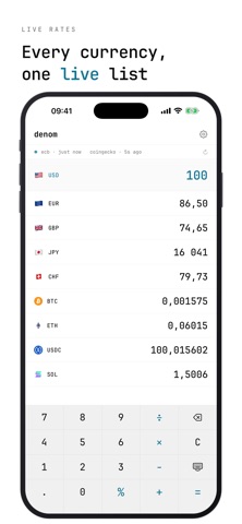 Denom - Currency Converter Screenshot 1 of 6