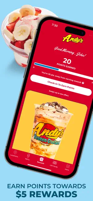 Andy's Frozen Custard iPhone screenshot 2