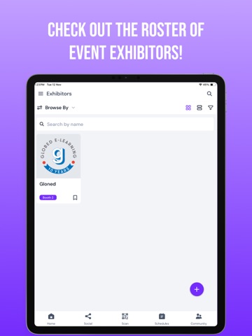 Teach Middle East Events iPad screenshot