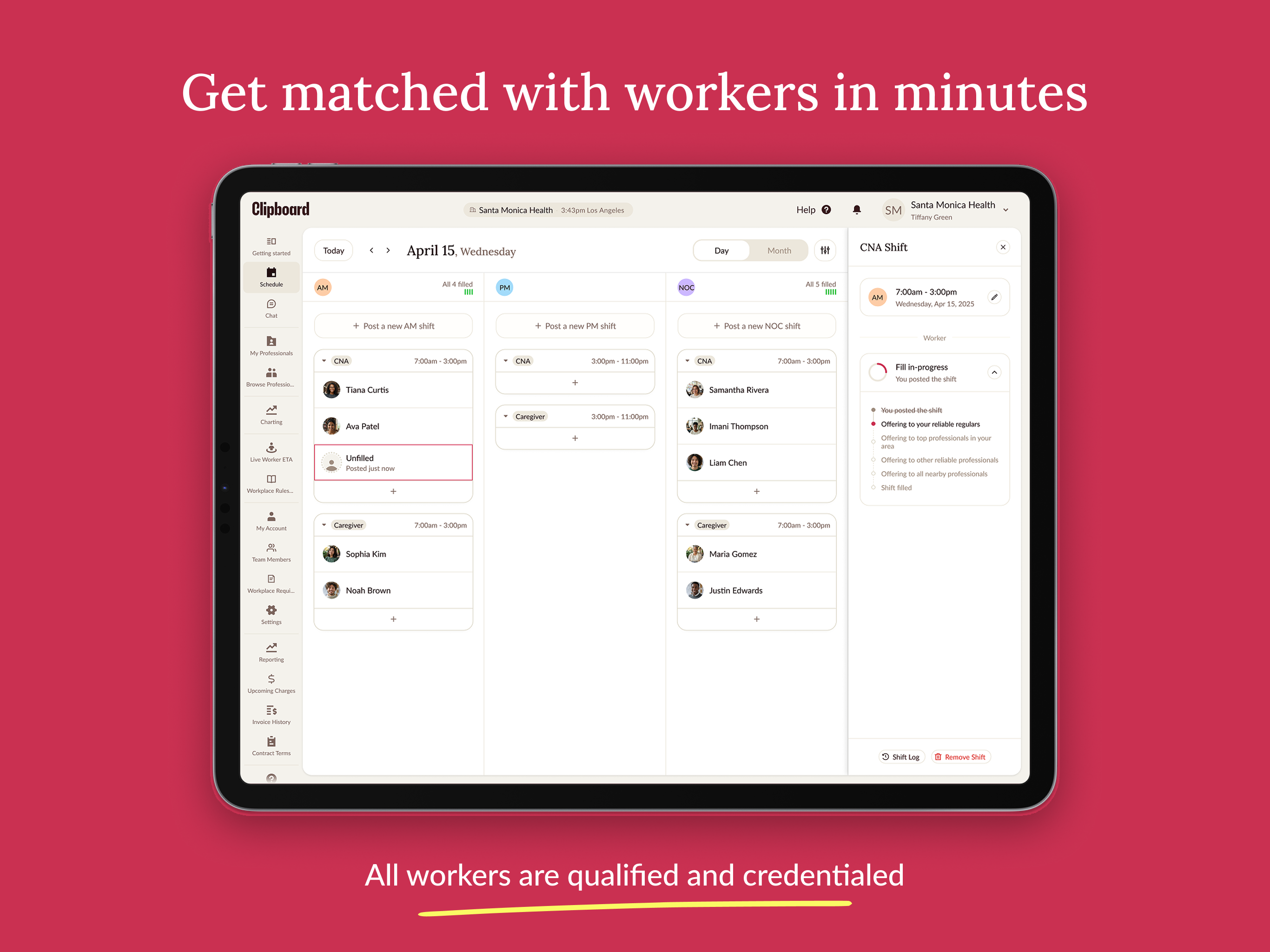 Clipboard - Post Shifts