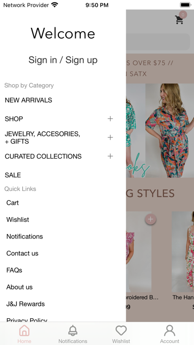 July & June Women's Boutique Screenshot