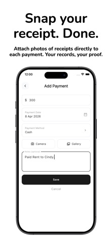 RentLog: Rent Payment Tracker Screenshot 4 of 5