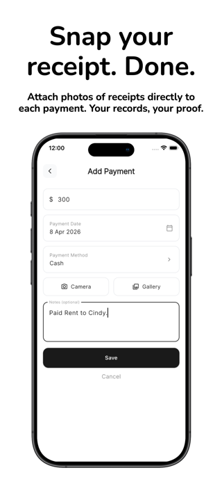 RentLog: Rent Payment Tracker Screenshot 4 of 5