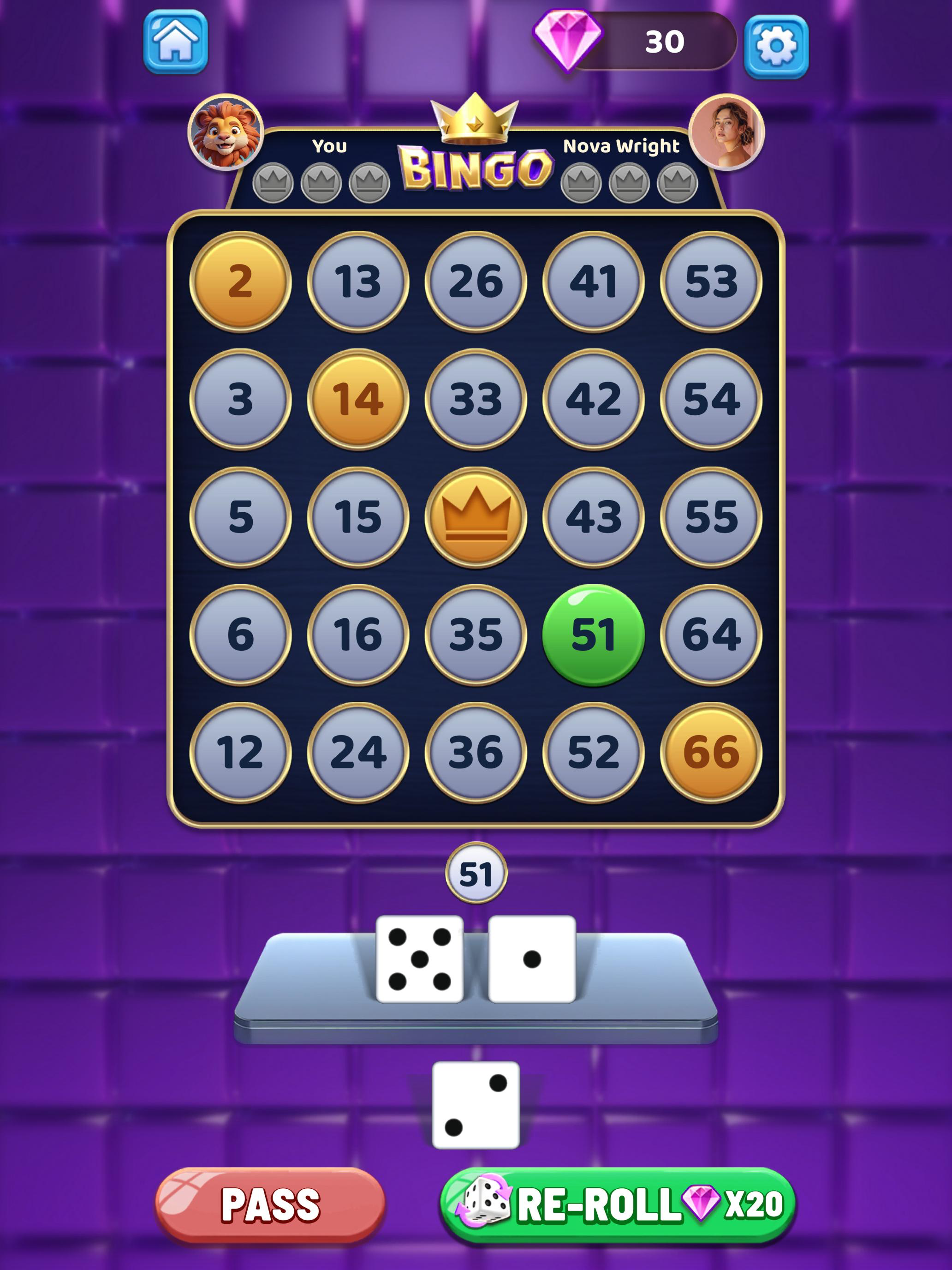 Bingo King: Dice & Strategy