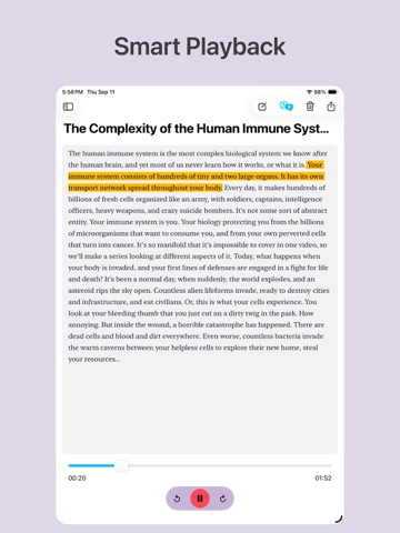 Tensha: Live Transcribe iPad screenshot