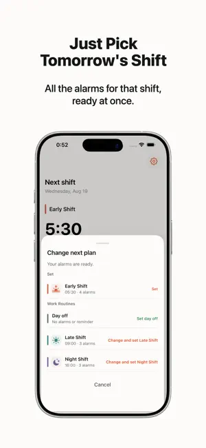 ShiftSet - Shift Work Alarm screenshot 3