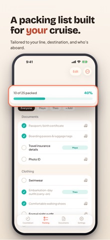 CruisePrep: Packing List Screenshot 5 of 6