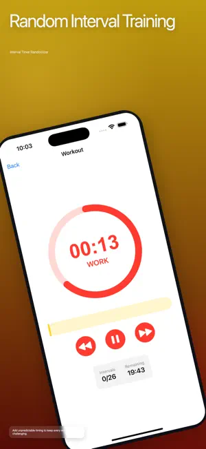 Interval Randomizer: HIIT screenshot 1