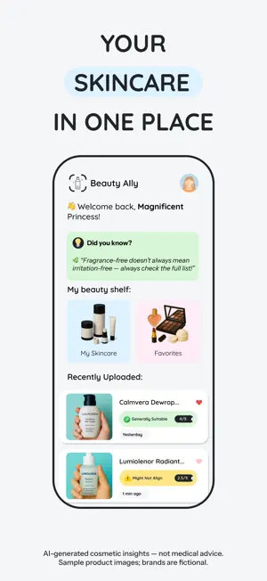 Beauty Ally - Skincare Scanner screenshot 2
