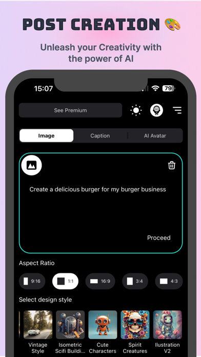 Roocket Ai: Social Post Create Screenshot