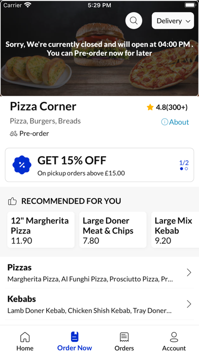 Pizza Corner Lincoln Screenshot