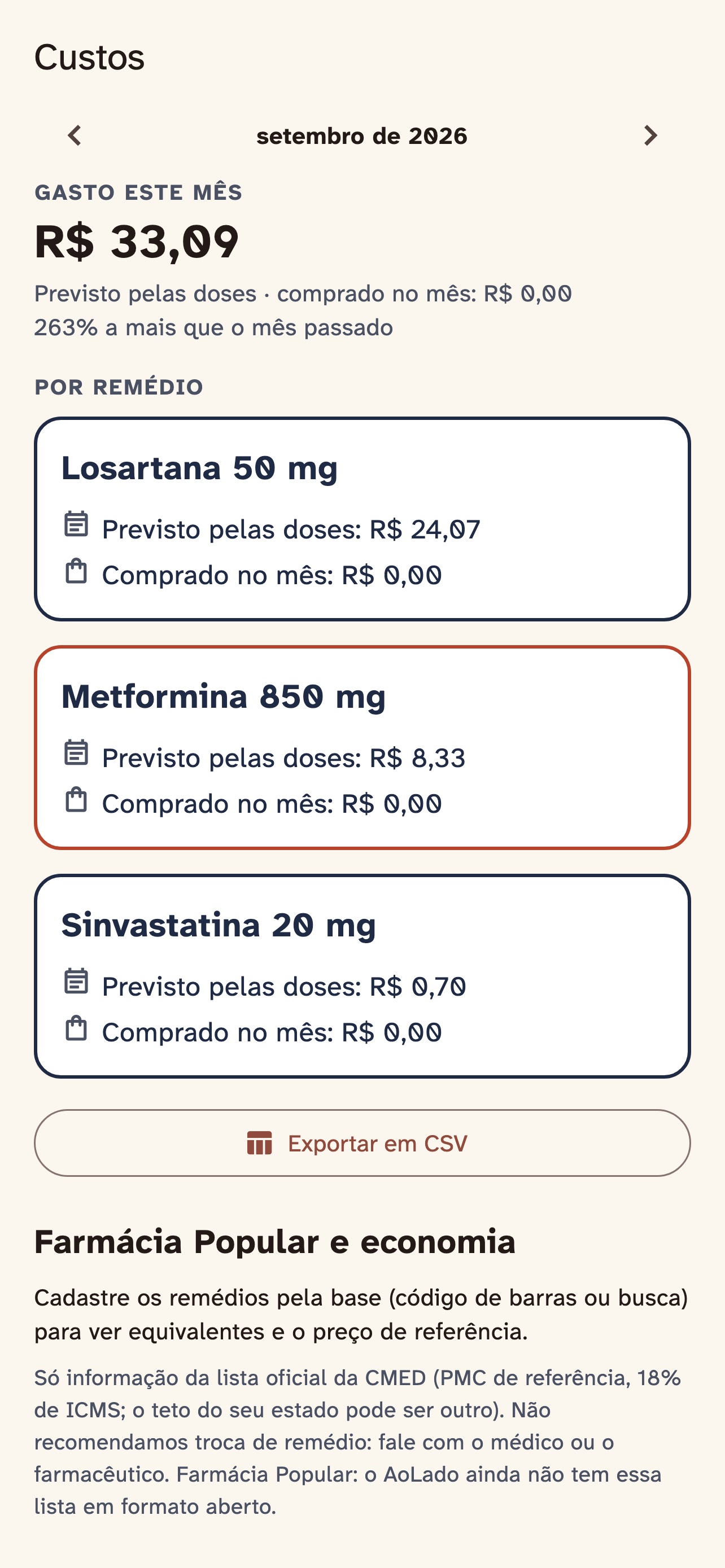 Screenshot 6 of AoLado: lembrete de remédio
