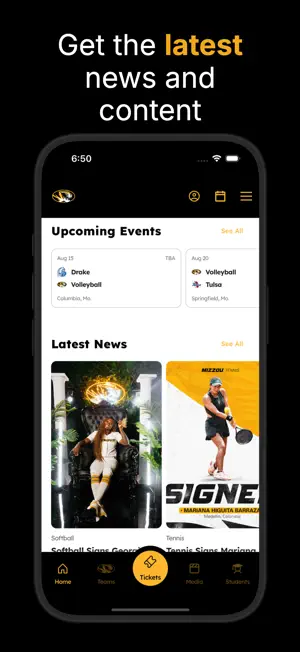 Mizzou Tigers screenshot 1