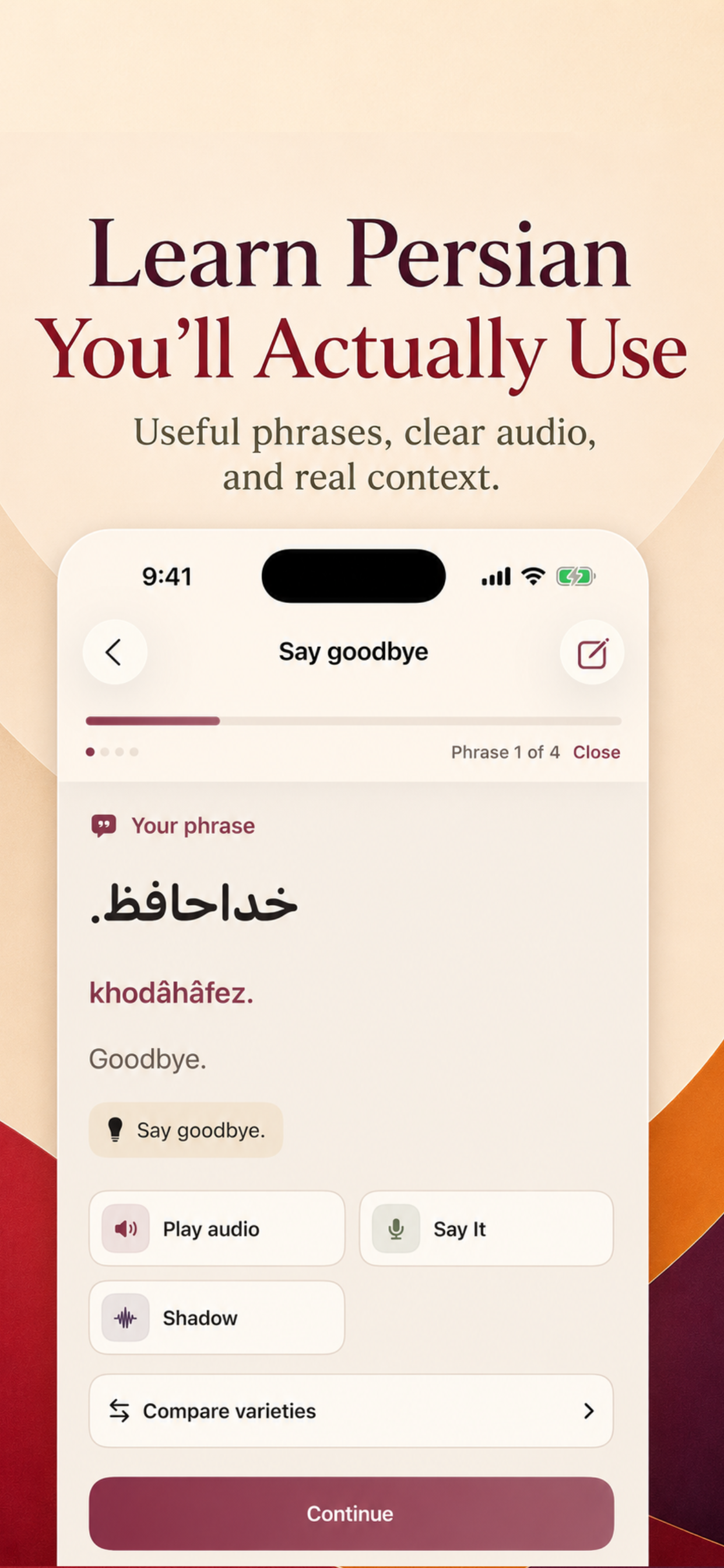 Zaban: Farsi, Dari & Tajik screenshot 2
