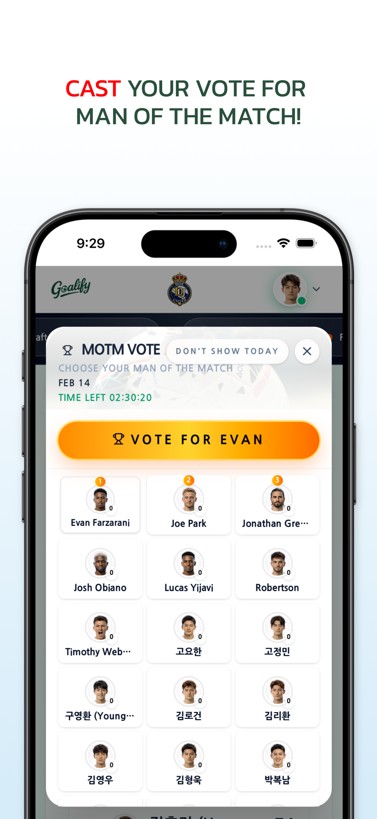 Goalify – Every Match Matters