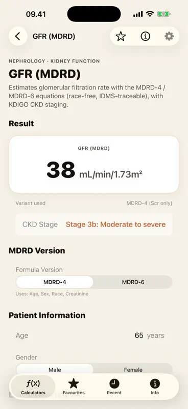 CliniCalc Medical Calculator screenshot 3 of 9