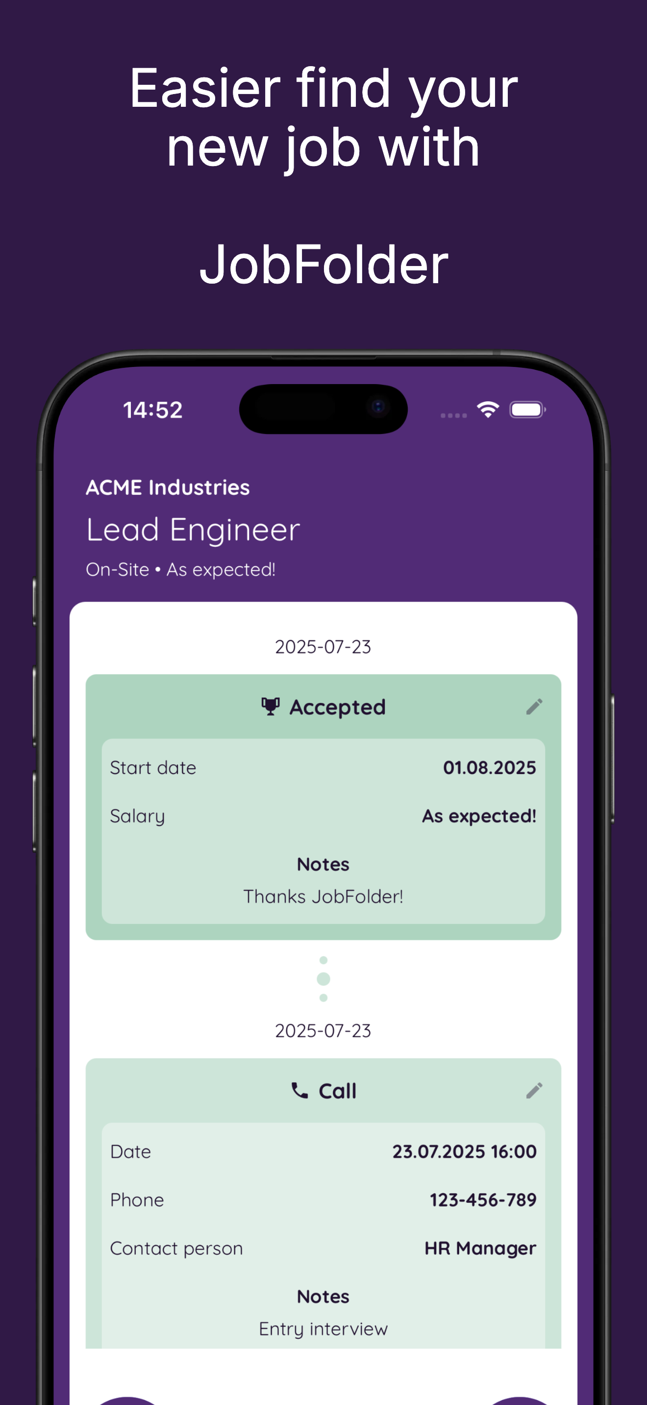 JobFolder screenshot 5