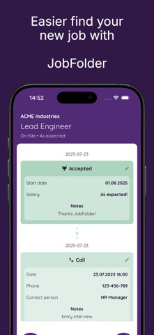 JobFolder screenshot