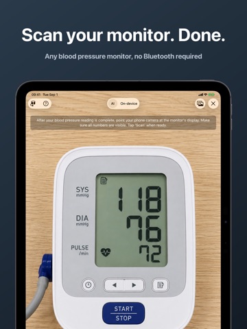 Blood Pressure Log and Tracker iPad screenshot 2