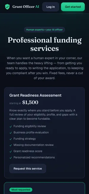 Grant Officer AI screenshot 1