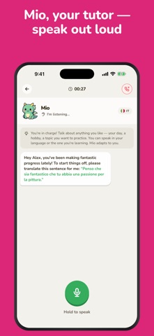 Mio: AI Language Tutor Screenshot 2 of 8