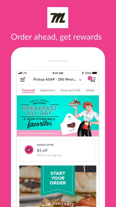 The Original Mels Rewards iPhone screenshot 1 - Food & Drink app