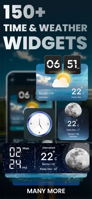 Weather & Clock: Live Radar screenshot 2