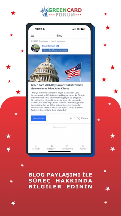 Green Card Forum iPhone screenshot 3 - Social Networking app