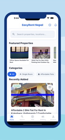 EasyRent Nepal: Rooms & Flats iPhone screenshot