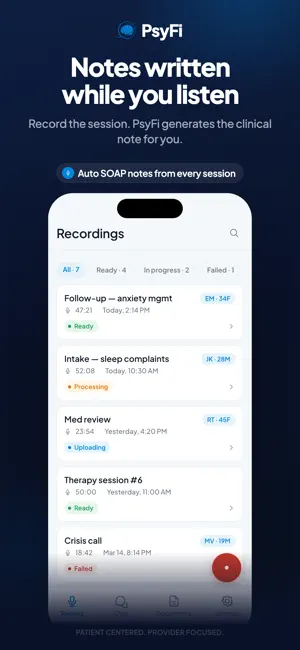 PsyFi: AI for Therapists screenshot 1