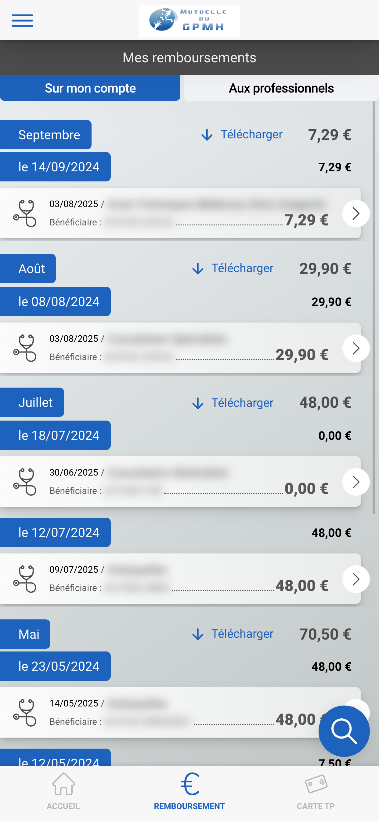 Mutuelle du GPMH screenshot 6