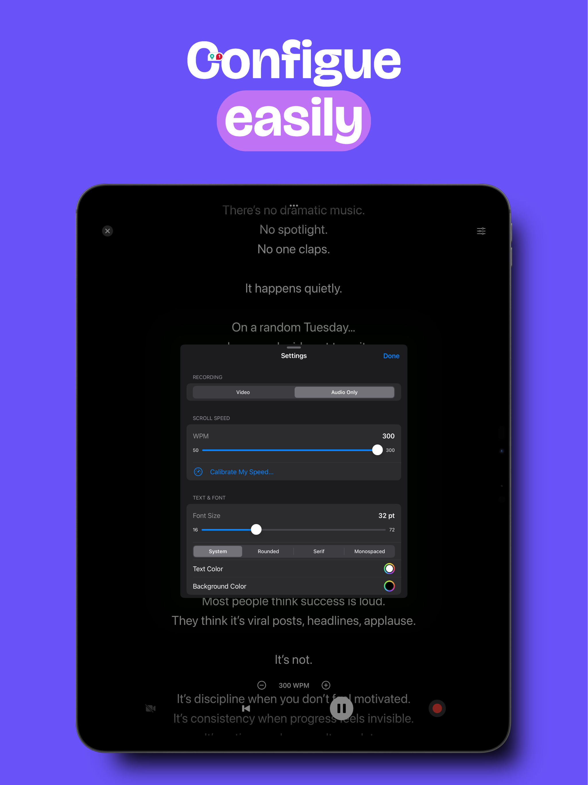 Prompter Pro: Script & Record