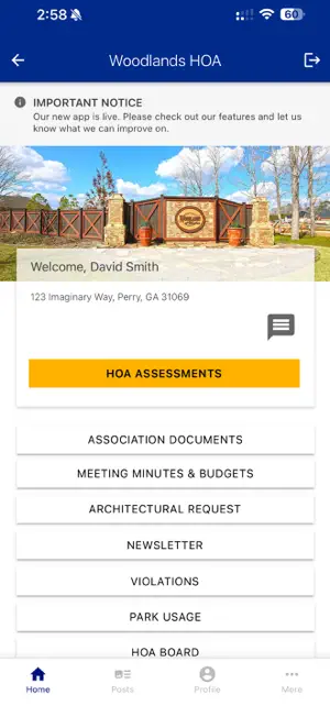 Woodlands HOA GA screenshot 1