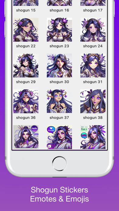 Screenshot #1 pour Shogun Stickers & Emotes